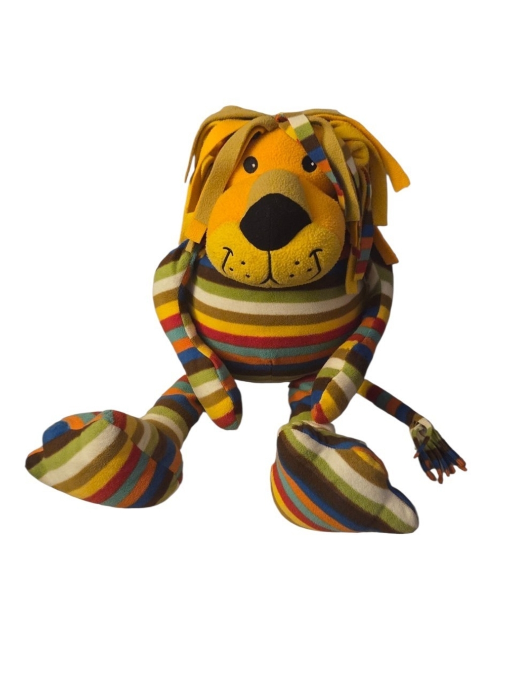 Melissa & Doug BeePosh Elvis Lion Plush 24" Multicolor Striped Floppy 7152